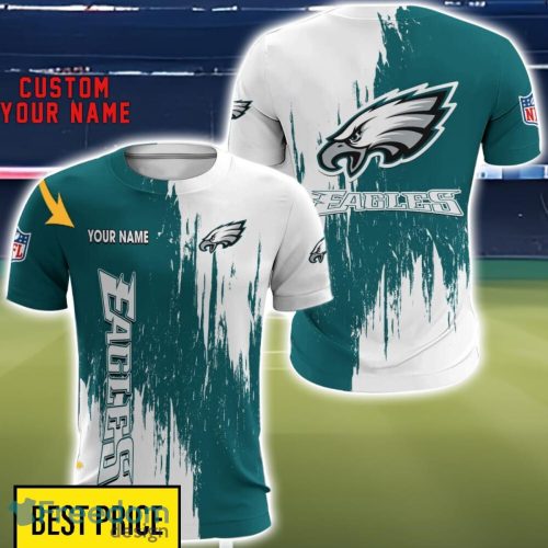 Philadelphia Eagles 3D All Printed T-Shirt Sweathirt Hoodie Bomber Jacket Personalized Name For Fans Product Photo 5