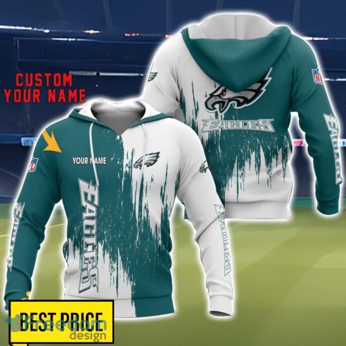 Philadelphia Eagles 3D All Printed T-Shirt Sweathirt Hoodie Bomber Jacket Personalized Name For Fans Product Photo 1