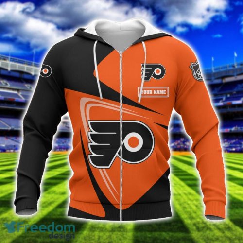 Philadelphia Flyers Team 3D T-Shirt Sweatshirt Hoodie Bomber Custom Name Sport Gift For Men And Women Product Photo 2