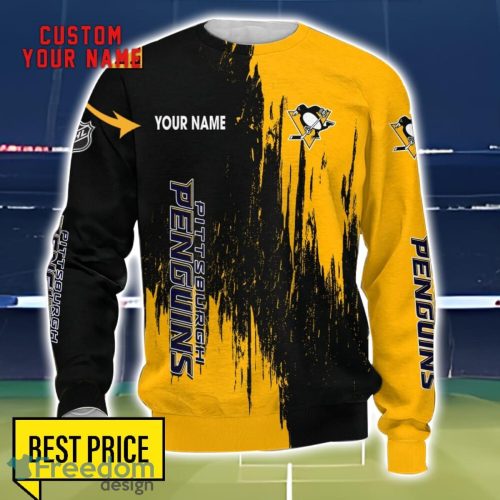 Pittsburgh Penguins 3D All Printed T-Shirt Sweathirt Hoodie Bomber Jacket Personalized Name For Fans Product Photo 3