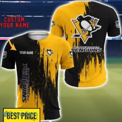 Pittsburgh Penguins 3D All Printed T-Shirt Sweathirt Hoodie Bomber Jacket Personalized Name For Fans Product Photo 5