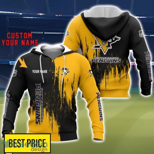 Pittsburgh Penguins 3D All Printed T-Shirt Sweathirt Hoodie Bomber Jacket Personalized Name For Fans Product Photo 1