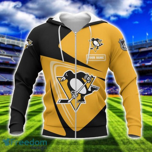 Pittsburgh Penguins Team 3D T-Shirt Sweatshirt Hoodie Bomber Custom Name Sport Gift For Men And Women Product Photo 2