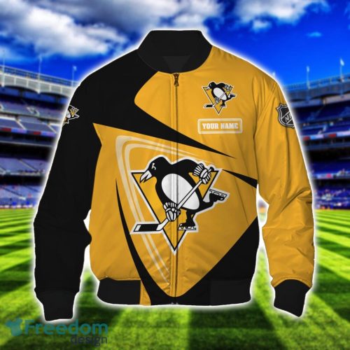 Pittsburgh Penguins Team 3D T-Shirt Sweatshirt Hoodie Bomber Custom Name Sport Gift For Men And Women Product Photo 4