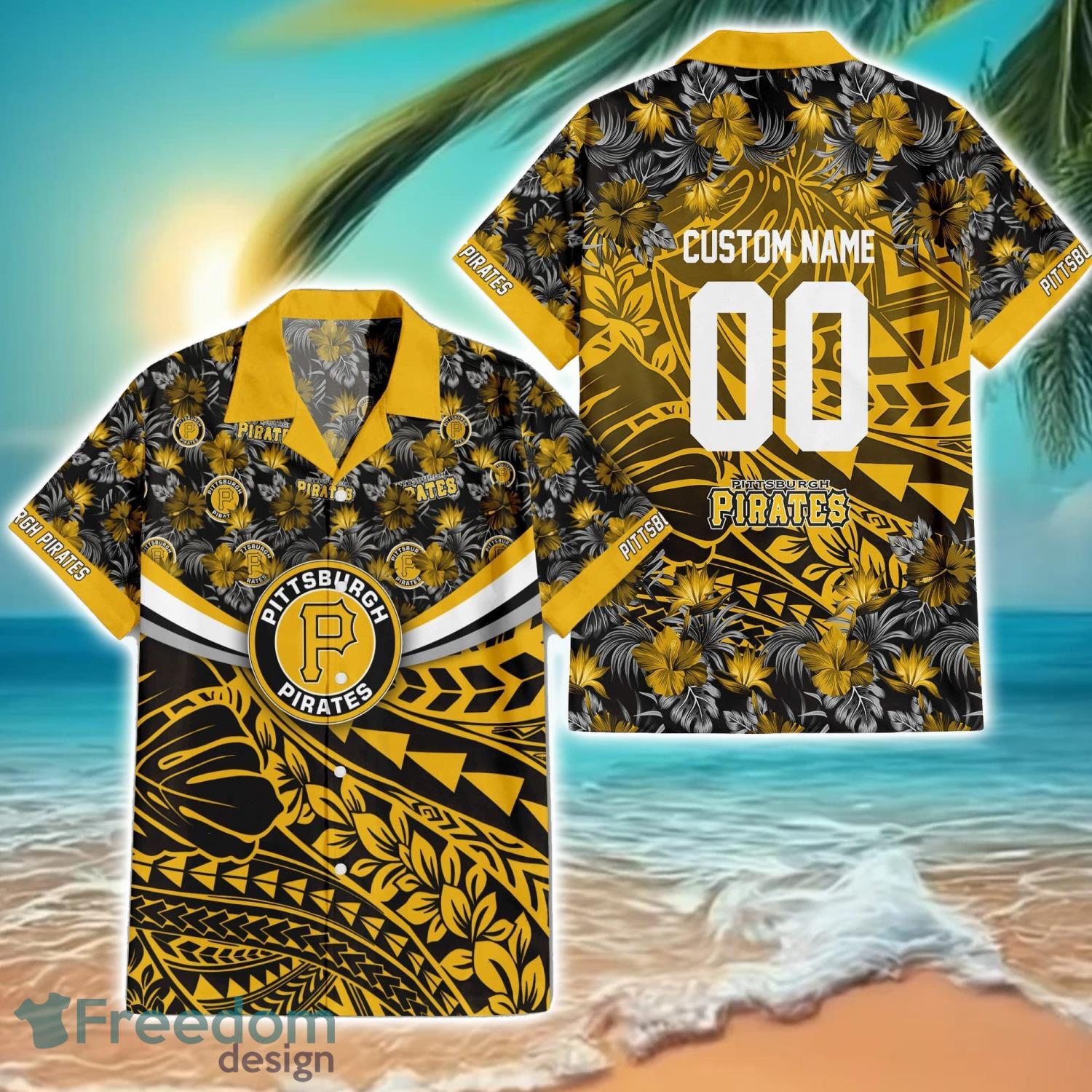 Pittsburgh Pirates MLB Hawaiian Shirt Aloha Beach Shirt Custom Name And Number For Team Product Photo 1