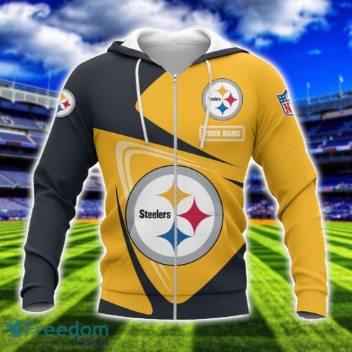 Pittsburgh Steelers Team 3D T-Shirt Sweatshirt Hoodie Bomber Custom Name Sport Gift For Men And Women Product Photo 2