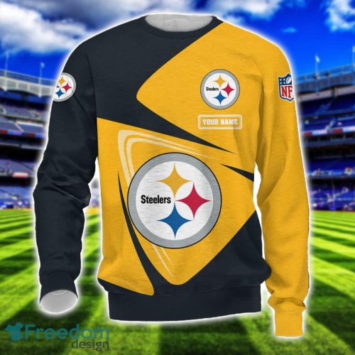 Pittsburgh Steelers Team 3D T-Shirt Sweatshirt Hoodie Bomber Custom Name Sport Gift For Men And Women Product Photo 3