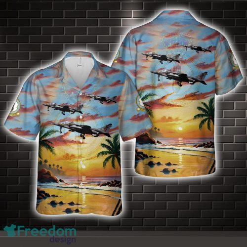 Royal Air Force No. 17 Squadron SEPECAT Jaguar GR.1 XX768 All Printed 3D Hawaiian Shirt For Men Women Product Photo 1