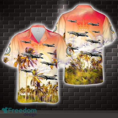 Royal Air Force No 208 (Reserve) Squadron Hawker Siddeley Buccaneer S2B Hawaiian Shirt Beach Holiday Product Photo 1