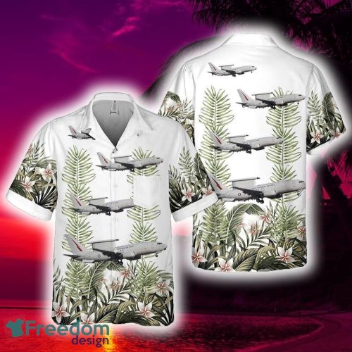 Royal Australian Air Force Boeing 737 AEW&C E_7 Wedgetail Pocket Hawaiian Shirt - Royal Australian Air Force Boeing 737 AEW&C E_7 Wedgetail Pocket Hawaiian Shirt