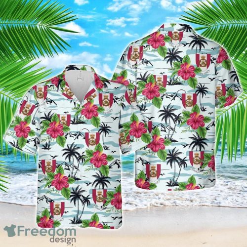 Royal Danish Army Logistic Regiment (Trænregimentet) Hawaiian Shirt 3D Printed Beach Lover Gift Product Photo 1