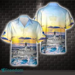 Royal Danish Navy HDMS Niels Juel (F354) All Printed 3D Hawaiian Shirt For Men Women