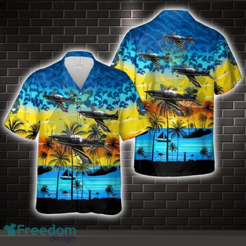 Royal Netherlands Air Force 131 Squadron PC-7 Turbo Trainer All Printed 3D Hawaiian Shirt For Men Women Product Photo 1