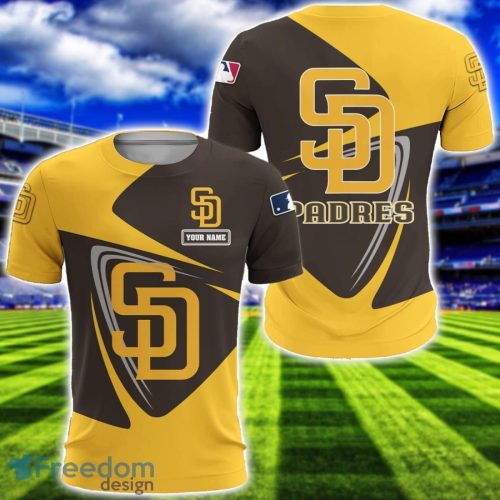 San Diego Padres Team 3D T-Shirt Sweatshirt Hoodie Bomber Custom Name Sport Gift For Men And Women Product Photo 5