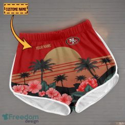 San Francisco 49ers Hawaiian Shirt & Short Custom Name Aloha Beach For Fans Product Photo 3