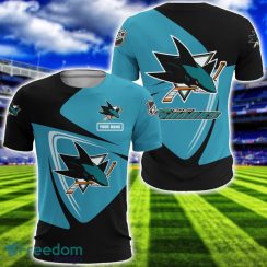 San Jose Sharks Team 3D T-Shirt Sweatshirt Hoodie Bomber Custom Name Sport Gift For Men And Women Product Photo 5