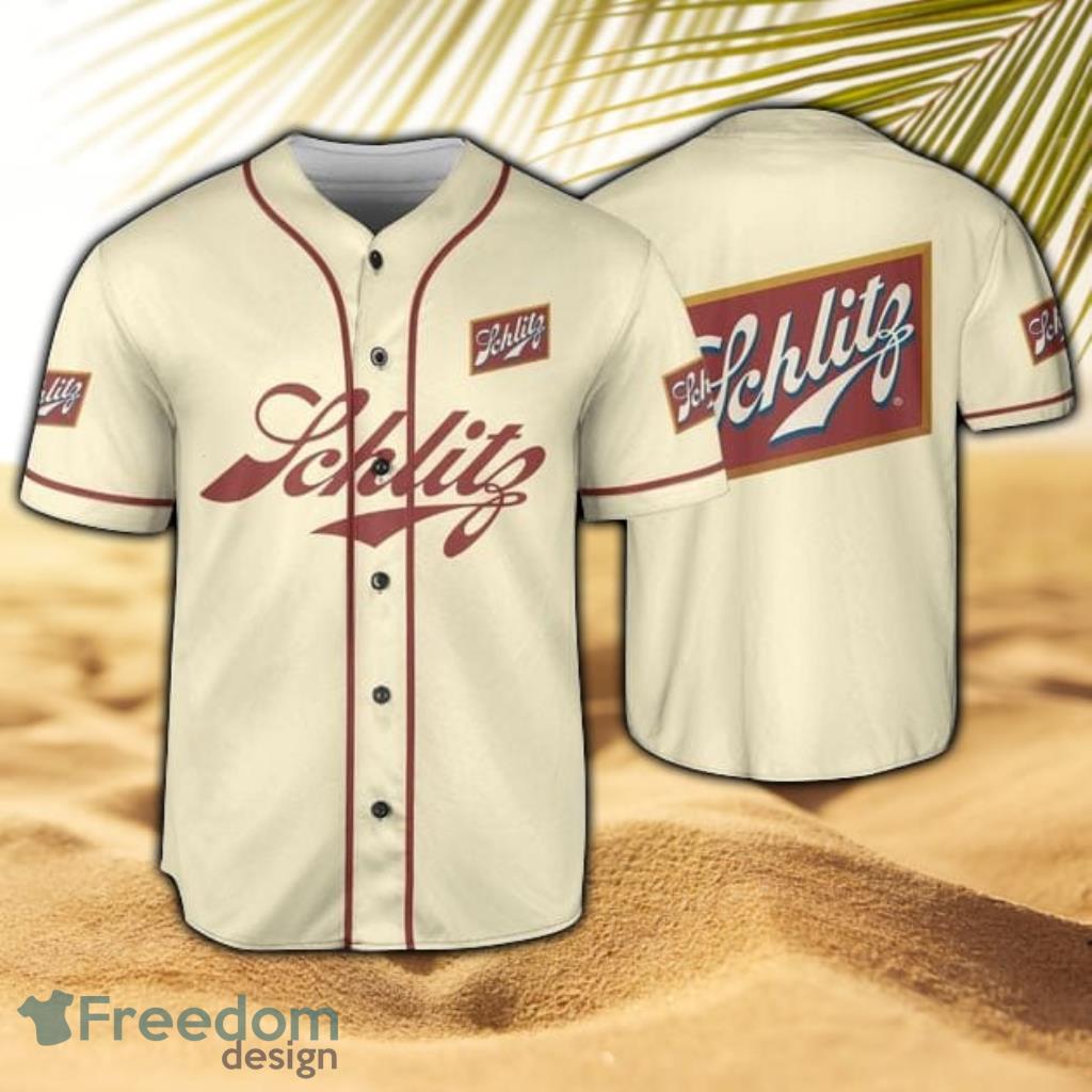 Schlitz Horizontal Text Baseball Jersey Shirt For Beer Lovers Product Photo 1