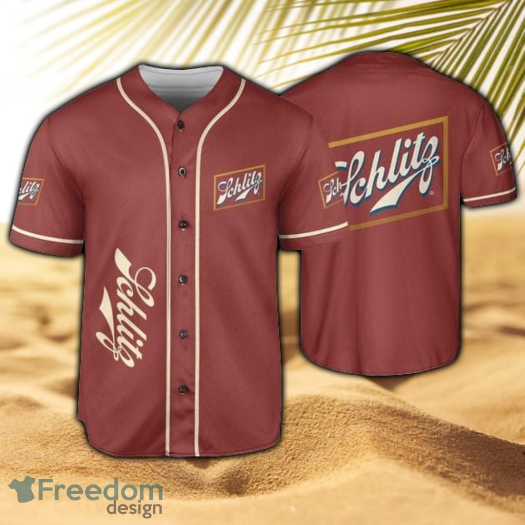 Schlitz Red Baseball Jersey Shirt For Beer And Vodka Lovers Product Photo 1