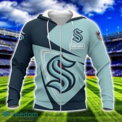 Seattle Kraken Team 3D T-Shirt Sweatshirt Hoodie Bomber Custom Name Sport Gift For Men And Women Product Photo 2