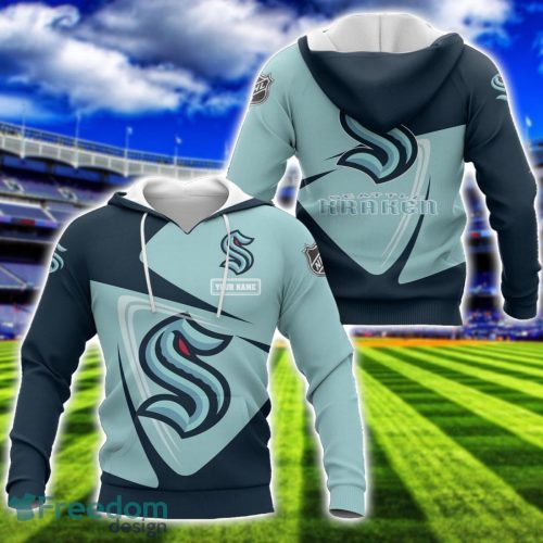 Seattle Kraken Team 3D T-Shirt Sweatshirt Hoodie Bomber Custom Name Sport Gift For Men And Women Product Photo 1