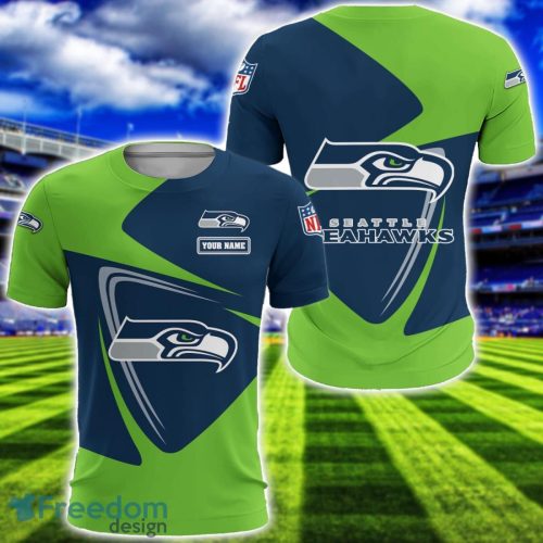 Seattle Seahawks Team 3D T-Shirt Sweatshirt Hoodie Bomber Custom Name Sport Gift For Men And Women Product Photo 5