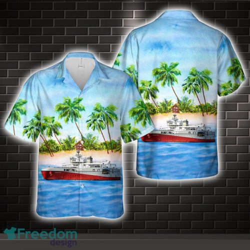 Seismic Vessels Ramform Titan Ship Hawaiian Shirt Beach Holiday Product Photo 1