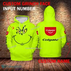 Supreme Colgate Grinch Face 3D Hoodie, Sweater Green Brand Full Print Custom Number And Name