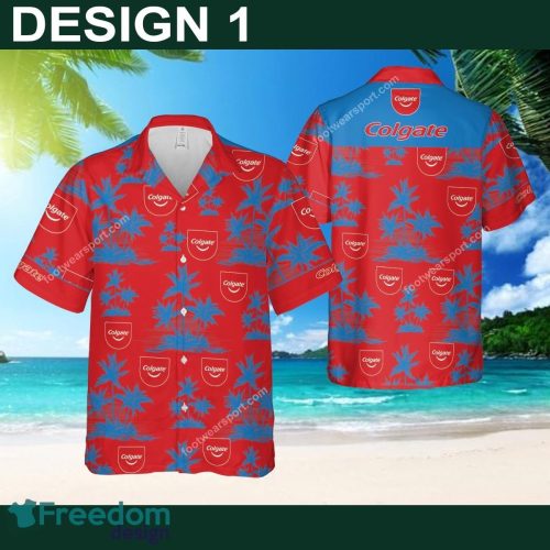 Supreme Colgate Hibiscus New Hawaiian Shirt Coconut Tree Pattern For Men And Women - Brand Style 1 Supreme Colgate Hawaiian Shirt Coconut Tree Pattern