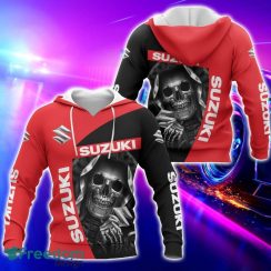 Suzuki All Over Printed Skull T-Shirt Sweatshirt Hoodie Bomber Jacket For Car Lover
