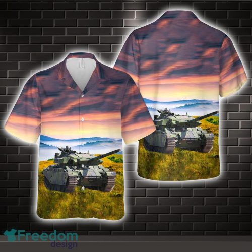 Swedish Army Stridsvagn 104 tank Hawaiian Shirt Beach Holiday Product Photo 1