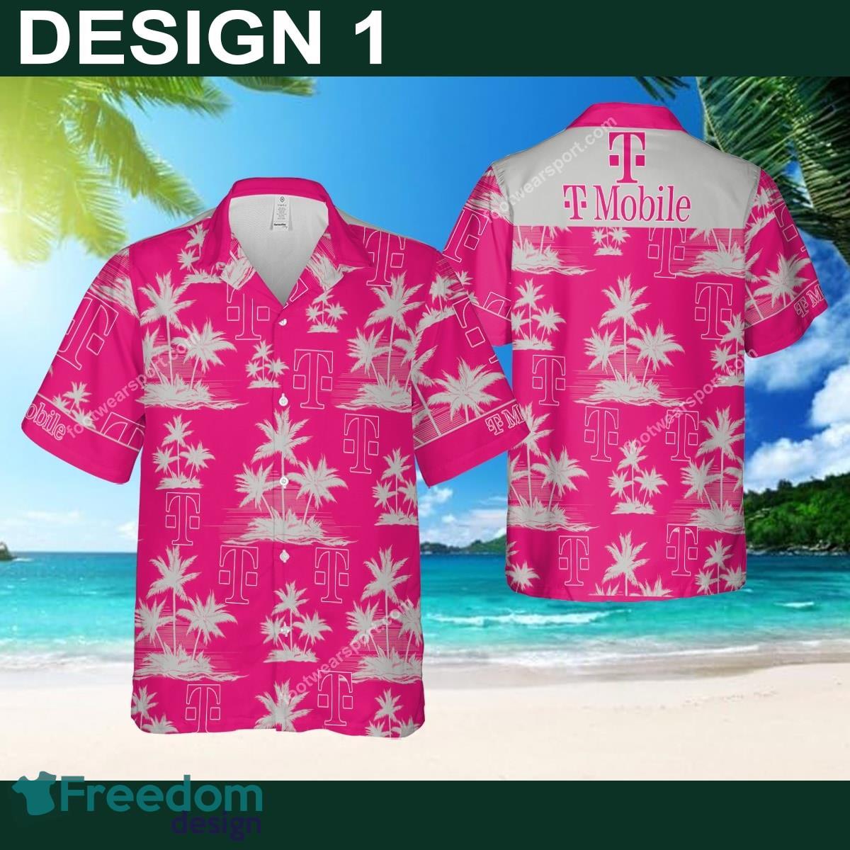 T Mobile Natural New Aloha Hawaiian Shirt Coconut Tree Pattern Gift For Fans - Brand Style 1 T Mobile Hawaiian Shirt Coconut Tree Pattern