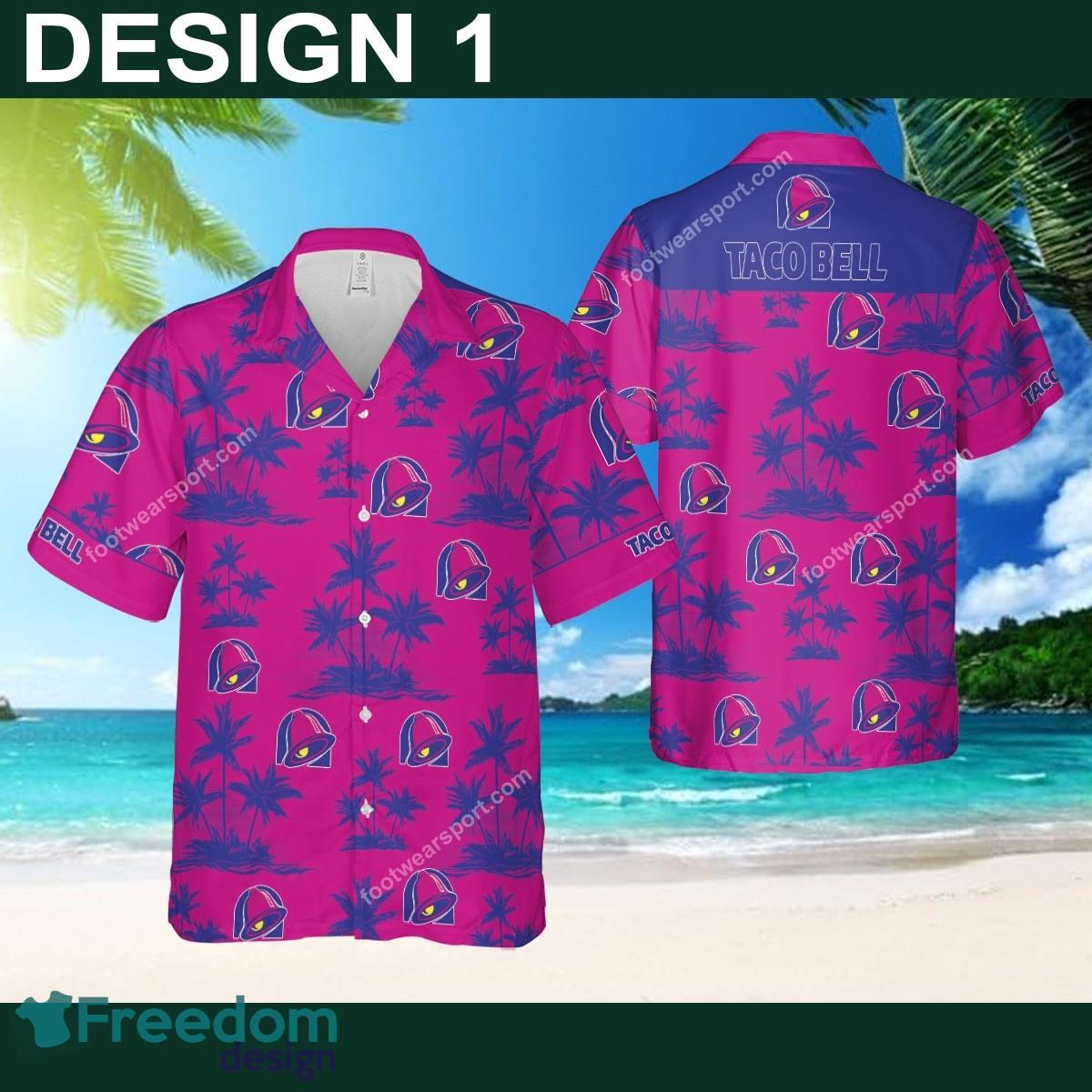 Taco Bell Latest Hawaiian Shirt Coconut Tree Pattern Men And Women Gift - Brand Style 1 Taco Bell Hawaiian Shirt Coconut Tree Pattern