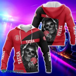 Tatra All Over Printed Skull T-Shirt Sweatshirt Hoodie Bomber Jacket For Car Lover
