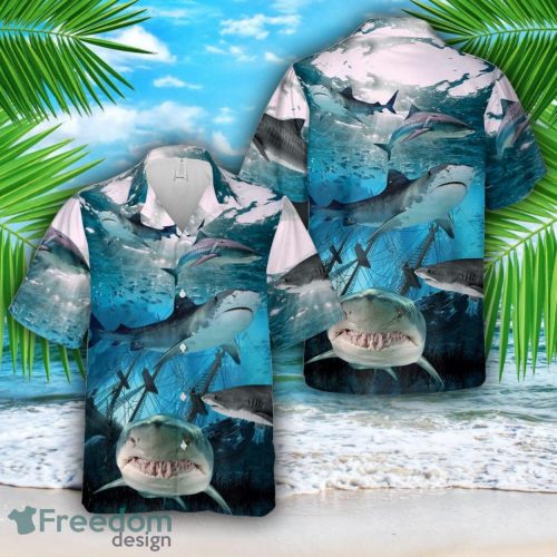 Tiger shark Hawaiian Shirt Beach Holiday Product Photo 1