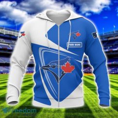 Toronto Blue Jays Team 3D T-Shirt Sweatshirt Hoodie Bomber Custom Name Sport Gift For Men And Women Product Photo 2