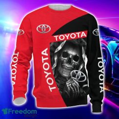Toyota All Over Printed Skull T-Shirt Sweatshirt Hoodie Bomber Jacket For Car Lover Product Photo 3