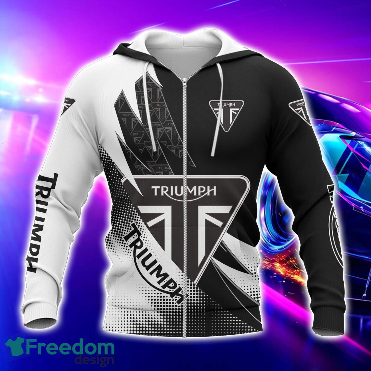 Triumph Motorcycles 3D Printed T Shirt Sweatshirt Hoodie Bomber Jacket For Fans image Triumph Motorcycles 3D Printed T-Shirt Sweatshirt Hoodie Bomber Jacket For Fans Product Photo 3