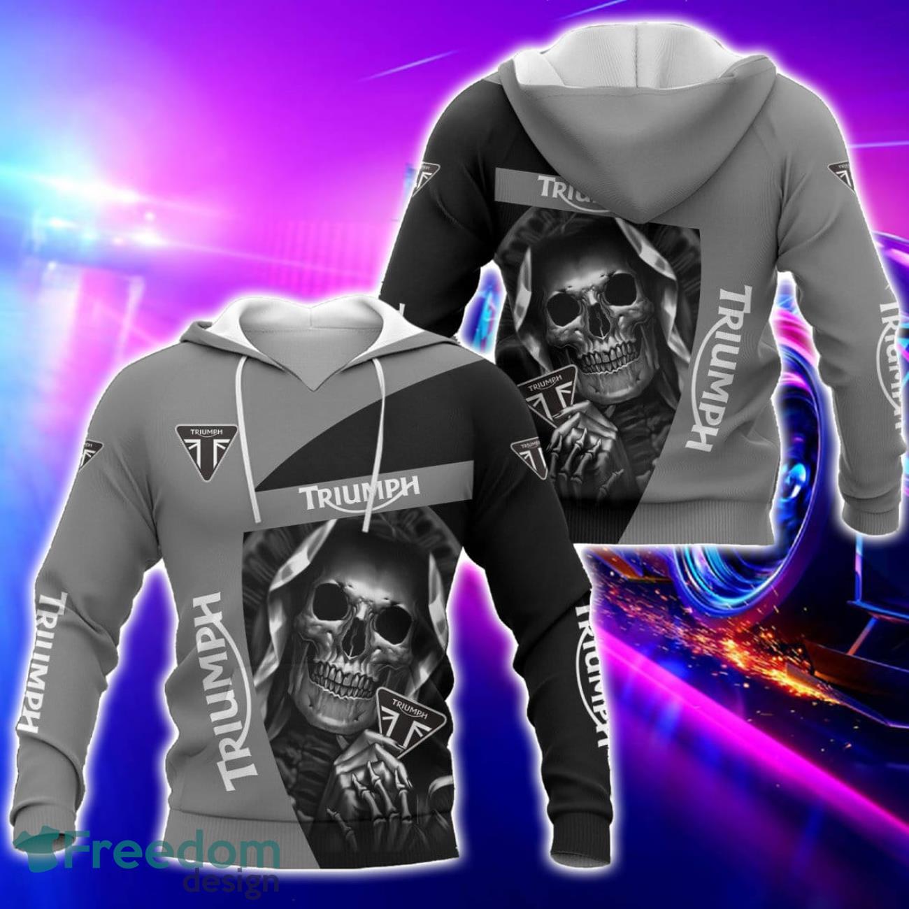 Triumph Motorcycles All Over Printed T Shirt Sweatshirt Hoodie Bomber Jacket For Car Lover image Triumph Motorcycles All Over Printed T-Shirt Sweatshirt Hoodie Bomber Jacket For Car Lover Product Photo 1