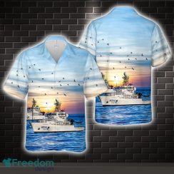 United States National Oceanic and Atmospheric Administration NOAAS Ronald H. Brown (R 104) All Printed 3D Hawaiian Shirt For Men Women