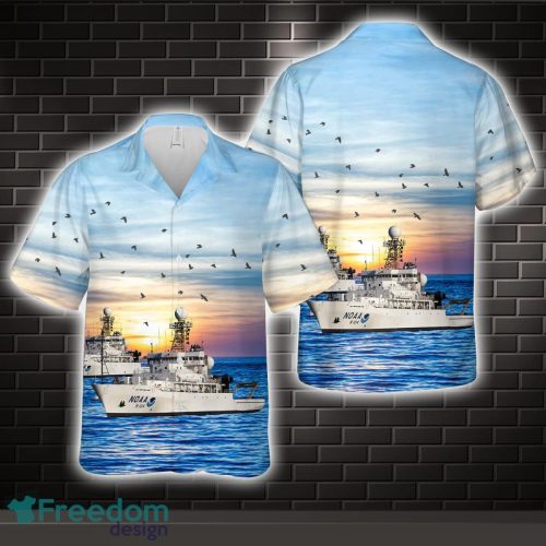 United States National Oceanic and Atmospheric Administration NOAAS Ronald H. Brown (R 104) All Printed 3D Hawaiian Shirt For Men Women Product Photo 1