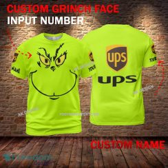Ups Grinch Face 3D Hoodie, Sweater Green Brand Full Print Custom Number And Name image Ups Grinch Face 3D Hoodie, Sweater Green Brand Full Print Custom Number And Name - Brand ups Grinch Face 3D T-Shirt