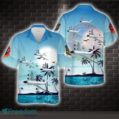 US Air Force 49th Intelligence Squadron RC-135 Hawaiian Shirt Beach Holiday