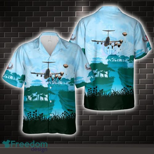 US Army Paratroopers with the 82nd Airborne Division jump for a Strategic Airborne Operation during Exercise Cobra Gold 2023 Hawaiian Shirt Unisex For Men Women Product Photo 1