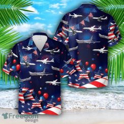 US Navy Boeing E-6 Mercury 4th Of July Hawaiian Shirt US Navy Aloha Shirt