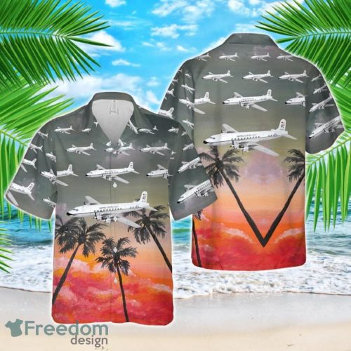 US Navy Douglas C-118 Liftmaster Of VR-21 Hawaiian Shirt US Navy Aloha Shirt Product Photo 1