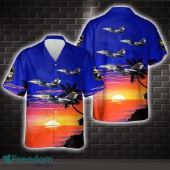 US Navy Grumman F-14A-75-GR Tomcat (BuNo 159428) from Fighter Squadron 33 (VF-33) Starfighters Hawaiian Shirt US Navy Aloha Shirt