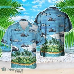 US Navy MH-60 Seahawk Helicopter Hawaiian Shirt US Navy Aloha Shirt