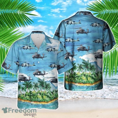 US Navy MH-60 Seahawk Helicopter Hawaiian Shirt US Navy Aloha Shirt Product Photo 1