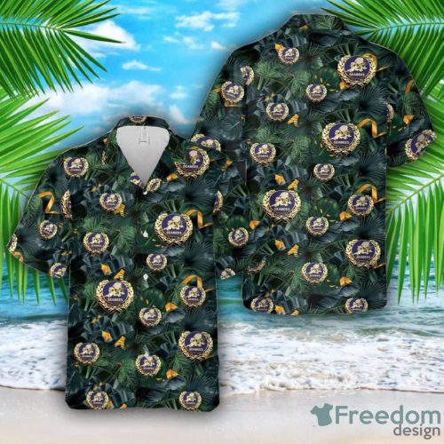 US Navy Seabees With Wreath Hawaiian Shirt Summer Beach Shirt Product Photo 1