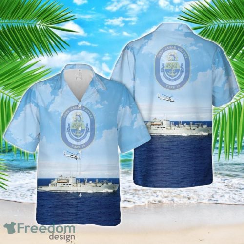 US Navy USNS Cesar Chavez (T-AKE-14) Hawaiian Shirt Hoilday Summer Shirt Hawaiian ShirtHawaiian Shirt Product Photo 1